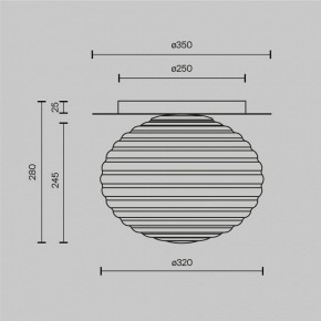 Накладной светильник Maytoni Reels MOD268CL-01B в Копейске - kopejsk.mebel24.online | фото 3