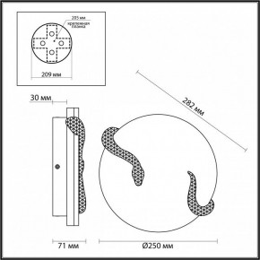 Накладной светильник Odeon Light Snake 7033/10WL в Копейске - kopejsk.mebel24.online | фото 4