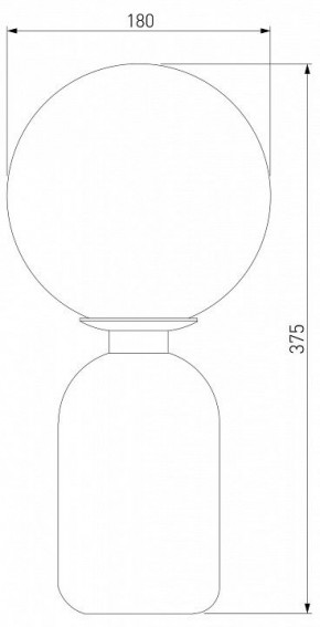 Настольная лампа декоративная Eurosvet Bubble 01197/1 белый в Копейске - kopejsk.mebel24.online | фото 2