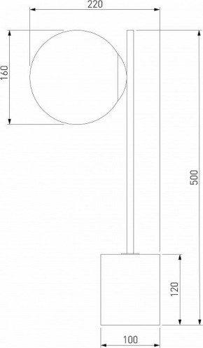 Настольная лампа декоративная Eurosvet Marbella 01157/1 черный в Копейске - kopejsk.mebel24.online | фото 3