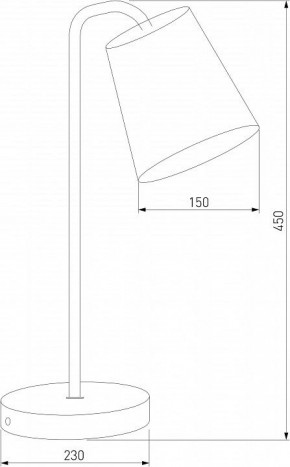 Настольная лампа декоративная Eurosvet Montero 01134/1 белый в Копейске - kopejsk.mebel24.online | фото 3