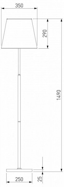 Настольная лампа декоративная Eurosvet Ozark 01156/1 латунь в Копейске - kopejsk.mebel24.online | фото 2