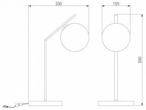 Настольная лампа декоративная Eurosvet Shape 01213/1 хром в Копейске - kopejsk.mebel24.online | фото 3