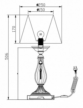 Настольная лампа декоративная Maytoni Demitas RC024-TL-01-R в Копейске - kopejsk.mebel24.online | фото 3