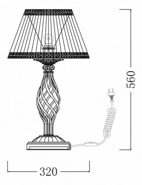 Настольная лампа декоративная Maytoni Grace ARM247-00-G в Копейске - kopejsk.mebel24.online | фото 7