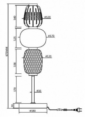 Настольная лампа декоративная Maytoni Pattern MOD267TL-L28CH3K в Копейске - kopejsk.mebel24.online | фото 4