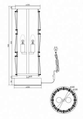 Настольная лампа декоративная Maytoni Puntes MOD043TL-02CH в Копейске - kopejsk.mebel24.online | фото 4