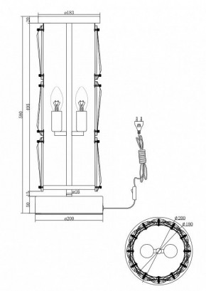 Настольная лампа декоративная Maytoni Puntes MOD043TL-02G в Копейске - kopejsk.mebel24.online | фото 3