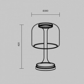 Настольная лампа декоративная Maytoni Spirito MOD286TL-L18G3K в Копейске - kopejsk.mebel24.online | фото 4
