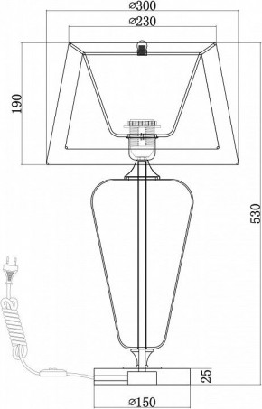 Настольная лампа декоративная Maytoni Verre Z005TL-01CH в Копейске - kopejsk.mebel24.online | фото 4