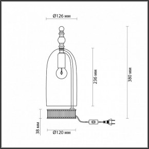 Настольная лампа декоративная Odeon Light Bell 4892/1T в Копейске - kopejsk.mebel24.online | фото 6