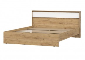 НЕКСТ 1 Кровать двойная (1.6х2.0) Дуб Золотой/Белый в Копейске - kopejsk.mebel24.online | фото