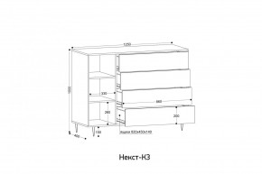 НЕКСТ - К3 Комод в Копейске - kopejsk.mebel24.online | фото 2