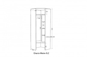 ОЛЬГА-МИЛК 9.1 Шкаф угловой с зеркалом в Копейске - kopejsk.mebel24.online | фото 2