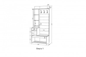 ОЛЬГА Прихожая (модульная) в Копейске - kopejsk.mebel24.online | фото 3