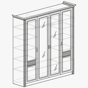 ОРЛЕАН Спальный гарнитур (модульный) ясень белый в Копейске - kopejsk.mebel24.online | фото 5