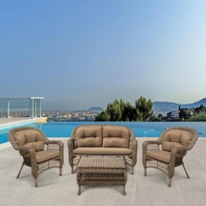 Плетеный комплект для отдыха LV-520BB Beige/Beige в Копейске - kopejsk.mebel24.online | фото 2