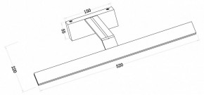 Подсветка для зеркала Maytoni Decart MIR010WL-L12B4K в Копейске - kopejsk.mebel24.online | фото 3