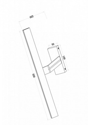 Подсветка для зеркала Maytoni Decart MIR010WL-L12W4K в Копейске - kopejsk.mebel24.online | фото 3
