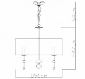 Подвесная люстра Divinare Candela 1162/01 LM-5 в Копейске - kopejsk.mebel24.online | фото 4