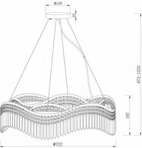 Подвесная люстра Maytoni Gracia DIA201PL-10G в Копейске - kopejsk.mebel24.online | фото 4