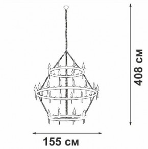 Подвесная люстра Vitaluce V1872 V1872-7/16+8+8 в Копейске - kopejsk.mebel24.online | фото 3