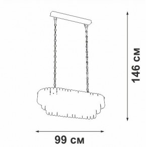 Подвесная люстра Vitaluce V5353 V5353-8/19 в Копейске - kopejsk.mebel24.online | фото 4