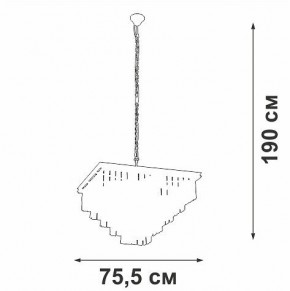 Подвесная люстра Vitaluce V5818 V5818-8/13 в Копейске - kopejsk.mebel24.online | фото 5