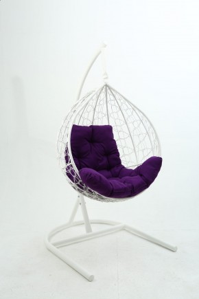 Подвесное кресло Бароло (белый/фиолетовый) в Копейске - kopejsk.mebel24.online | фото