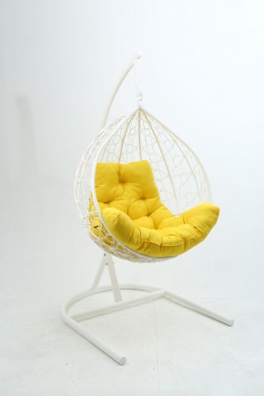 Подвесное кресло Бароло (белый/желтый) в Копейске - kopejsk.mebel24.online | фото