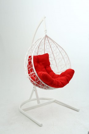 Подвесное кресло Бароло (белый/красный) в Копейске - kopejsk.mebel24.online | фото