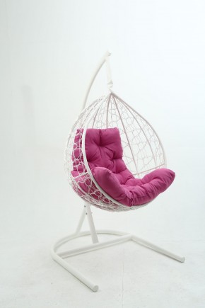 Подвесное кресло Бароло (белый/розовый) в Копейске - kopejsk.mebel24.online | фото
