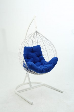 Подвесное кресло Бароло (белый/синий) в Копейске - kopejsk.mebel24.online | фото