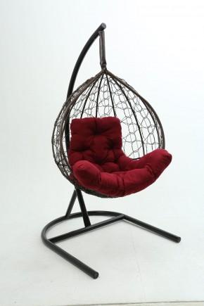 Подвесное кресло Бароло (коричневый/бордо) в Копейске - kopejsk.mebel24.online | фото