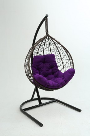 Подвесное кресло Бароло (коричневый/фиолетовый) в Копейске - kopejsk.mebel24.online | фото