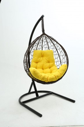Подвесное кресло Бароло (коричневый/желтый) в Копейске - kopejsk.mebel24.online | фото