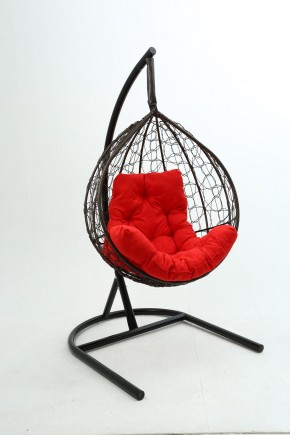 Подвесное кресло Бароло (коричневый/красный) в Копейске - kopejsk.mebel24.online | фото