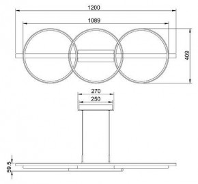 Подвесной светильник Arte Lamp Fluido A3913SP-24BK в Копейске - kopejsk.mebel24.online | фото 3