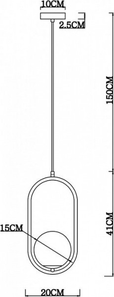 Подвесной светильник Arte Lamp Matisse A7745SP-1AB в Копейске - kopejsk.mebel24.online | фото 4