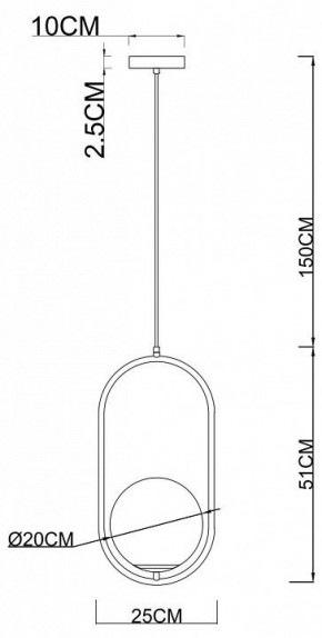 Подвесной светильник Arte Lamp Matisse A7746SP-1AB в Копейске - kopejsk.mebel24.online | фото 3