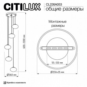 Подвесной светильник Citilux Atman Smart CL226A053 в Копейске - kopejsk.mebel24.online | фото 9