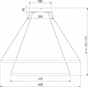 Подвесной светильник Eurosvet Collars 90264/2 латунь в Копейске - kopejsk.mebel24.online | фото 3