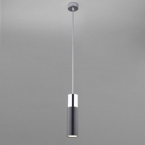 Подвесной светильник Eurosvet Double Topper 50135/1 LED хром/черный в Копейске - kopejsk.mebel24.online | фото 3