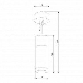 Подвесной светильник Eurosvet Double Topper 50135/1 LED хром/черный в Копейске - kopejsk.mebel24.online | фото 4