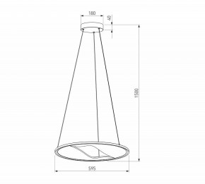 Подвесной светильник Eurosvet Occhio 40027/1 LED серый в Копейске - kopejsk.mebel24.online | фото 5