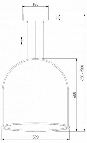 Подвесной светильник Eurosvet Over 90323/1 латунь в Копейске - kopejsk.mebel24.online | фото 3