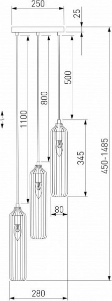 Подвесной светильник Eurosvet Siesta 50252/3 хром в Копейске - kopejsk.mebel24.online | фото 5