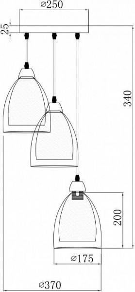 Подвесной светильник Freya Astery FR5375PL-03CH2 в Копейске - kopejsk.mebel24.online | фото 4