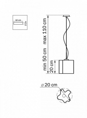 Подвесной светильник Lightstar Nubi 802110 в Копейске - kopejsk.mebel24.online | фото 3