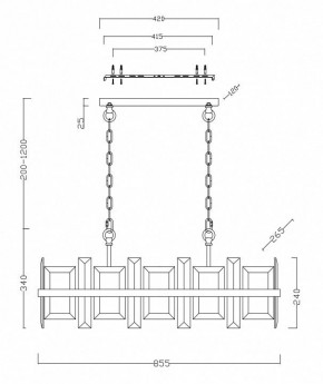 Подвесной светильник Maytoni Cerezo MOD201PL-08N в Копейске - kopejsk.mebel24.online | фото 4